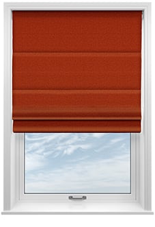 Devonshire, Terracotta - Twist&Fit Roman Blind